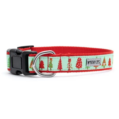 The Worthy Dog Holiday Trees Adjustable Dog Collar 3 The Worthy Dog Holiday Trees Adjustable Dog Collar - Image 3