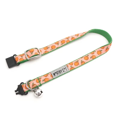 The Worthy Dog Peachy Keen Breakaway Adjustable Cat Collar 1 The Worthy Dog Peachy Keen Breakaway Adjustable Cat Collar