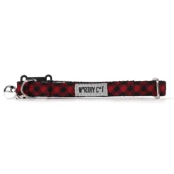 The Worthy Dog Bias Buffalo Plaid Breakaway Adjustable Cat Collar