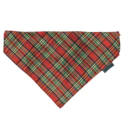 The Worthy Dog Lurex Plaid Slide-On Bandana Collar Accessory