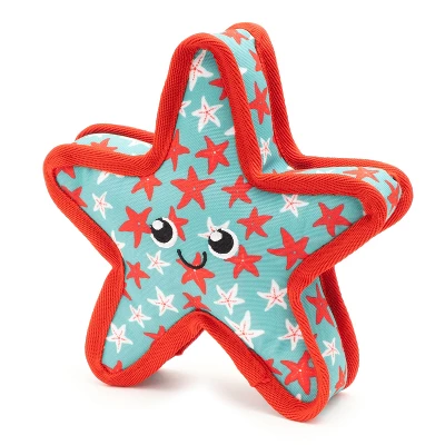 Starfish Squeaky Plush Dog Toy - The Worthy Dog 1 Starfish Squeaky Plush Dog Toy - The Worthy Dog