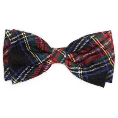 The Worthy Dog Stewart Plaid Bow Tie Adjustable Collar Attachment Accessory 2 The Worthy Dog Stewart Plaid Bow Tie Adjustable Collar Attachment Accessory - Image 2