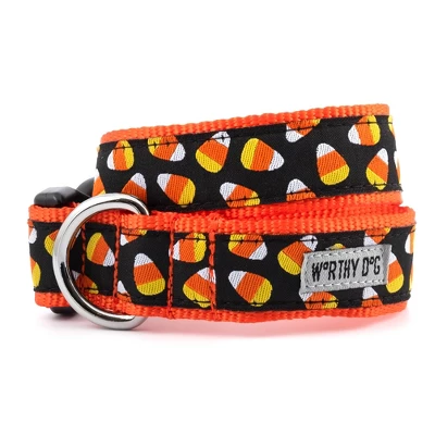 The Worthy Dog Candy Corn Dog Collar 1 The Worthy Dog Candy Corn Dog Collar