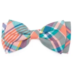 The Worthy Dog Peach Plaid Bow Tie Adjustable Collar Attachment Accessory 5 The Worthy Dog Peach Plaid Bow Tie Adjustable Collar Attachment Accessory -Pet Shop GUEST 1b7a4196 2661 41e8 ad93 6914869777e1