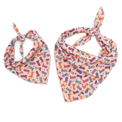 The Worthy Dog Wild Wild West Bandana Adjustable Square Tie-On Accessory 3 The Worthy Dog Wild Wild West Bandana Adjustable Square Tie-On Accessory - Image 3