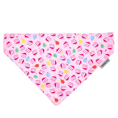The Worthy Dog Birthday Girl Slide-On Bandana Collar Accessory 1 The Worthy Dog Birthday Girl Slide-On Bandana Collar Accessory