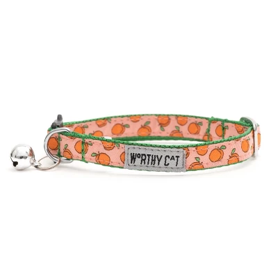 The Worthy Dog Peachy Keen Breakaway Adjustable Cat Collar 3 The Worthy Dog Peachy Keen Breakaway Adjustable Cat Collar - Image 3