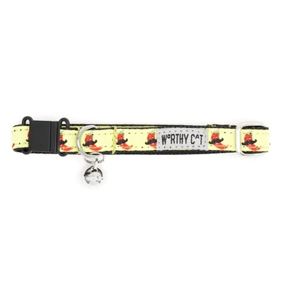 The Worthy Dog Chili Pepper Breakaway Adjustable Cat Collar 2 The Worthy Dog Chili Pepper Breakaway Adjustable Cat Collar - Image 2