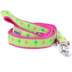 The Worthy Dog Flamingos Dog Leash