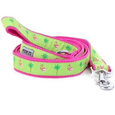 The Worthy Dog Flamingos Dog Leash 1 The Worthy Dog Flamingos Dog Leash