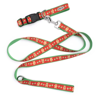 The Worthy Dog Gingerbread Bones Pet Leash 1 The Worthy Dog Gingerbread Bones Pet Leash