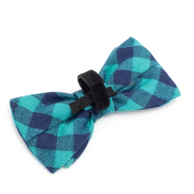 The Worthy Dog Buffalo Check Plaid Bow Tie Adjustable Collar Attachment Accessory 1 The Worthy Dog Buffalo Check Plaid Bow Tie Adjustable Collar Attachment Accessory