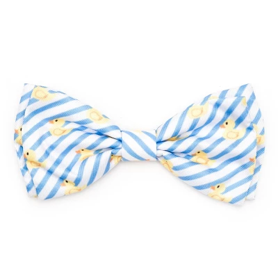 The Worthy Dog Stripe Rubber Duck Bow Tie Accessory 3 The Worthy Dog Stripe Rubber Duck Bow Tie Accessory - Image 3