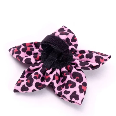 The Worthy Dog Leopard Flower Adjustable Collar Attachment Accessory 2 The Worthy Dog Leopard Flower Adjustable Collar Attachment Accessory - Image 2