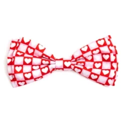 The Worthy Dog Colorblock Hearts Bow Tie Accessory -Pet Shop GUEST 65565361 98e1 4538 a94e 46fd62628166