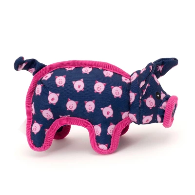 The Worthy Dog Tough Wilbur Pig Dog Toy 2 The Worthy Dog Tough Wilbur Pig Dog Toy - Image 2
