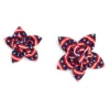 The Worthy Dog Bias Stars And Stripes Flower Adjustable Collar Attachment Accessory