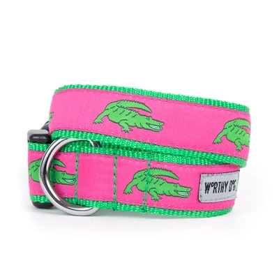 The Worthy Dog Alligators Dog Collar 1 The Worthy Dog Alligators Dog Collar