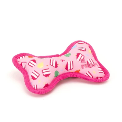 The Worthy Dog Tough Birthday Girl Bone Dog Toy 1 The Worthy Dog Tough Birthday Girl Bone Dog Toy