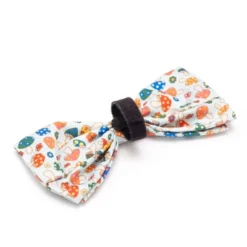 The Worthy Dog Mushrooms Dog Bow Tie - Adjustable Pet Accessory