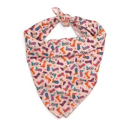 The Worthy Dog Wild Wild West Bandana Adjustable Square Tie-On Accessory 4 The Worthy Dog Wild Wild West Bandana Adjustable Square Tie-On Accessory - Image 4