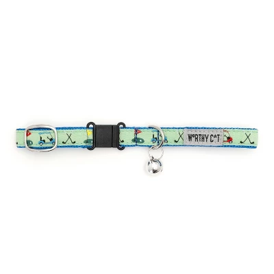 Golf Adjustable Cat Collar - The Worthy Dog 2 Golf Adjustable Cat Collar - The Worthy Dog - Image 2