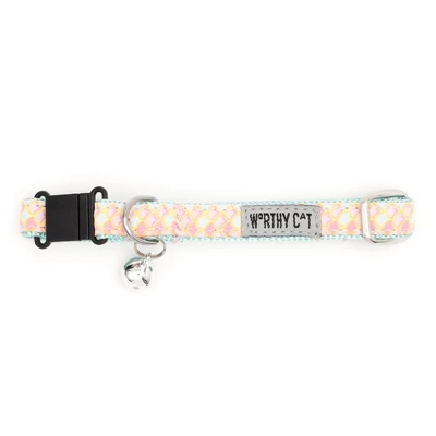 The Worthy Dog Mermaid Breakaway Adjustable Cat Collar 2 The Worthy Dog Mermaid Breakaway Adjustable Cat Collar - Image 2