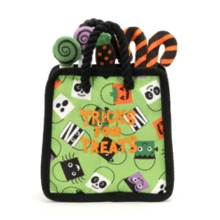 Halloween Tricks For Treats Bag Squeaky Tough Plush Dog Toy - The Worthy Dog -Pet Shop GUEST 9312b0ae 5063 4e98 b39f 423d641b5230