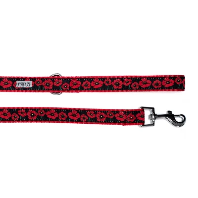 The Worthy Dog Poppies Dog Leash 3 The Worthy Dog Poppies Dog Leash - Image 3