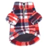 The Worthy Dog Plaid Quarter Zip Faux Shearling Pullover