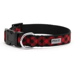 The Worthy Dog Bias Buffalo Check Plaid Dog Collar -Pet Shop GUEST a3b4bc70 7c4e 411e 814d 50cb274ff371