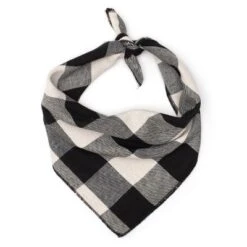 The Worthy Dog Black/Off White Buffalo Plaid Classic Square Tie-On Bandana 5 The Worthy Dog Black/Off White Buffalo Plaid Classic Square Tie-On Bandana -Pet Shop GUEST a8a92a9e a4f8 47c8 94d5 78419e520692