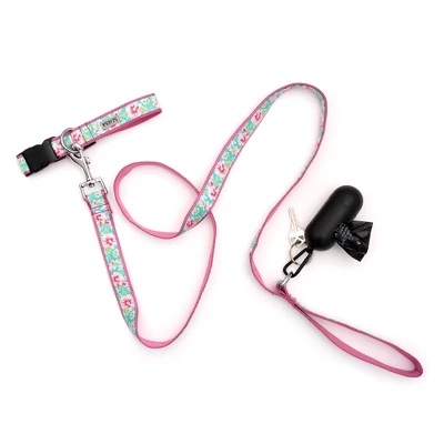 The Worthy Dog Watercolor Floral Dog Leash 1 The Worthy Dog Watercolor Floral Dog Leash