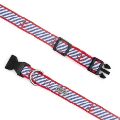 The Worthy Dog Navy Stripe Anchors Dog Collar 6 The Worthy Dog Navy Stripe Anchors Dog Collar -Pet Shop GUEST aac8a404 2dad 4e11 a1a9 3c4903711c81