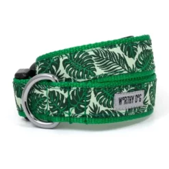 The Worthy Dog Tropical Leaves Dog Collar
