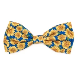 The Worthy Dog Sunflowers Bow Tie - Adjustable Pet Collar Accessory -Pet Shop GUEST b3dcd164 9354 4c66 9b1f a2c5523fd0ef