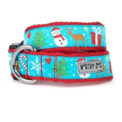The Worthy Dog Winter Wonderland Dog Collar