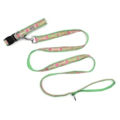 The Worthy Dog Preppy Bones Dog Leash