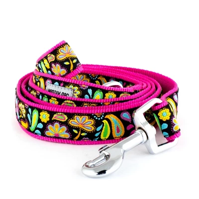 The Worthy Dog Floral Paisley Dog Leash 1 The Worthy Dog Floral Paisley Dog Leash