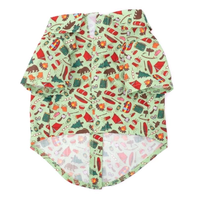The Worthy Dog Happy Camper Button-Up-Look Pet Shirt 2 The Worthy Dog Happy Camper Button-Up-Look Pet Shirt - Image 2