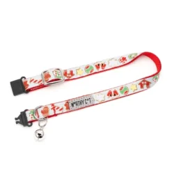 The Worthy Dog Cookies For Santa Paws Breakaway Adjustable Cat Collar