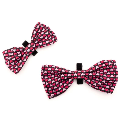 The Worthy Dog Heartthrob Bow Tie Adjustable Collar Attachment Accessory 1 The Worthy Dog Heartthrob Bow Tie Adjustable Collar Attachment Accessory