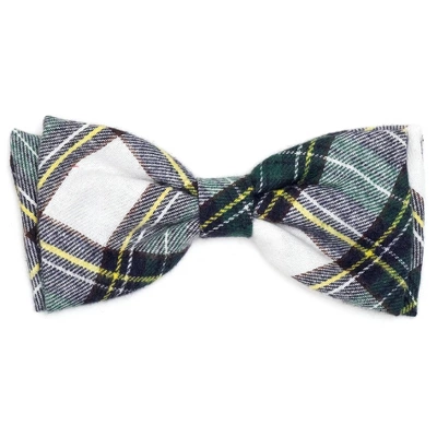 The Worthy Dog Stewart Tartan Plaid Bow Tie Adjustable Collar Attachment Accessory 2 The Worthy Dog Stewart Tartan Plaid Bow Tie Adjustable Collar Attachment Accessory - Image 2