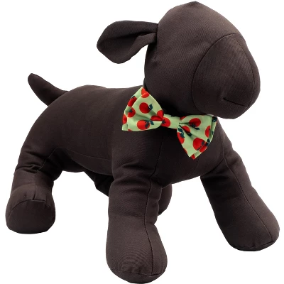 Tomatoes Dog Bow Tie - Adjustable Collar Accessory By The Worthy Dog 2 Tomatoes Dog Bow Tie - Adjustable Collar Accessory By The Worthy Dog - Image 2