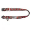 The Worthy Dog Holiday Check Breakaway Adjustable Cat Collar