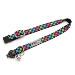 The Worthy Dog Carnival Check Breakaway Adjustable Cat Collar