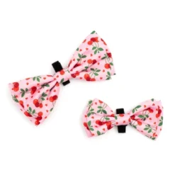 Cherries Jubilee Dog Bow Tie - Adjustable Collar Accessory By The Worthy Dog -Pet Shop GUEST e68cd5ea 7055 4f5d a704 91cdcd9dacc7