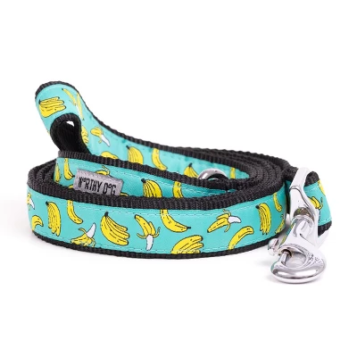 The Worthy Dog Go Bananas Dog Leash 1 The Worthy Dog Go Bananas Dog Leash