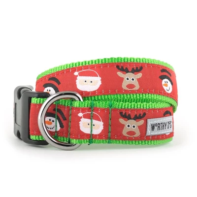 The Worthy Dog Merry Christmas! Dog Collar 1 The Worthy Dog Merry Christmas! Dog Collar