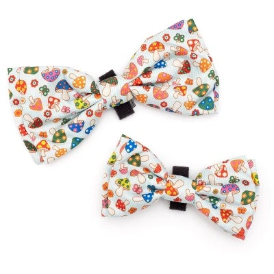 The Worthy Dog Mushrooms Dog Bow Tie - Adjustable Pet Accessory 2 The Worthy Dog Mushrooms Dog Bow Tie - Adjustable Pet Accessory - Image 2